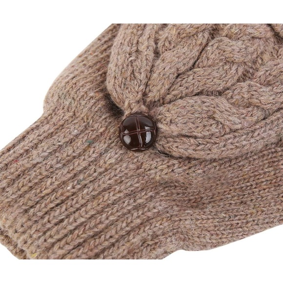 Winter Warm Khaki Hat and convertible gloves with Mitten Cover - Picture 8 of 15